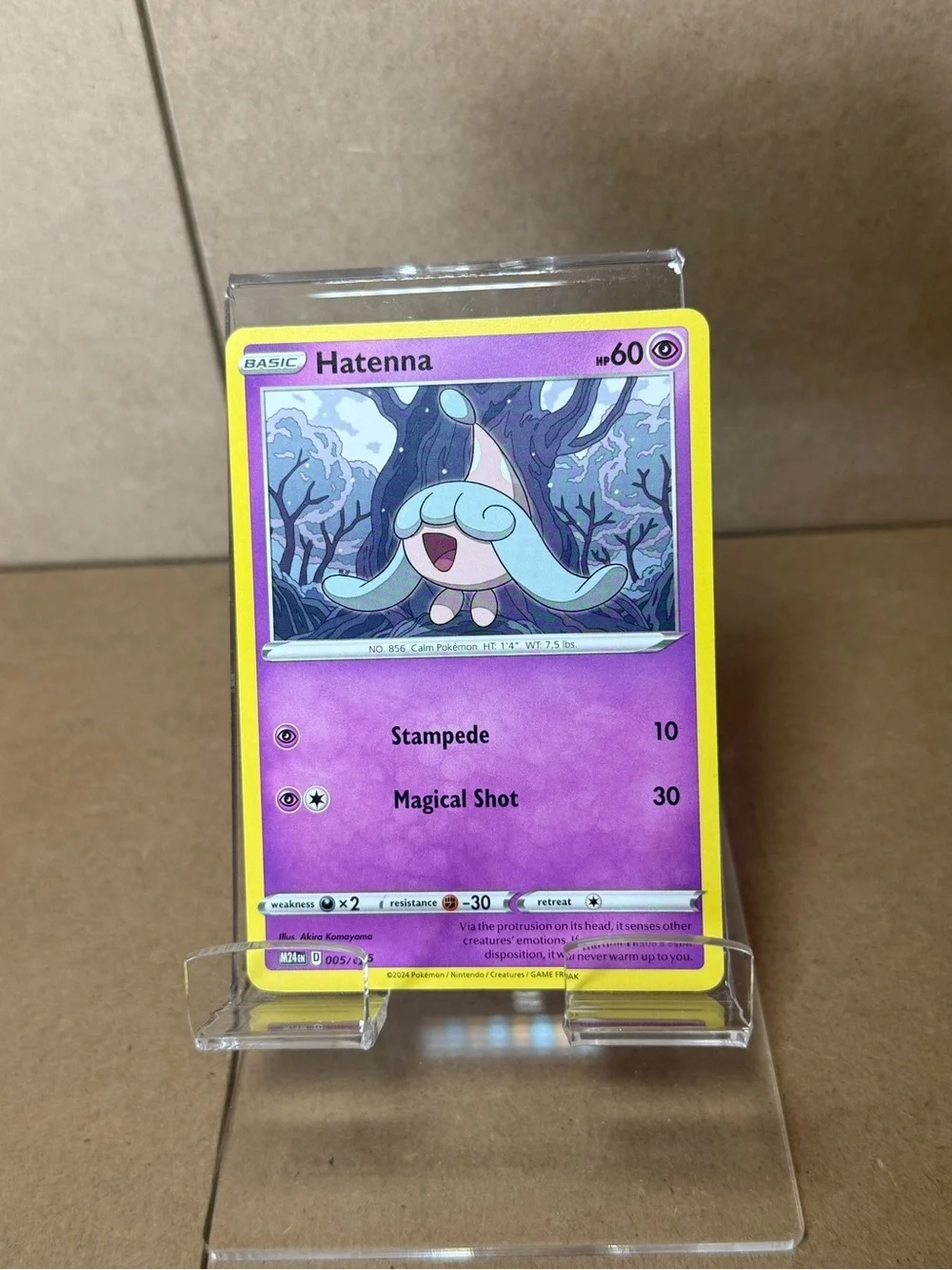 Pokemon Trading Cards Bundle Lot of 4 Drampa Jigglypuff Rayquaza Hatenna